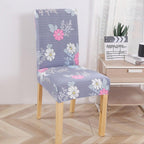 New Chair Covers Spandex Stretch Chair Covers Dining Slipcover Decorative Chair Cover floral For Kitchen Wedding Banquet Hotel Stretch Armless Chair Slipcover for Dining Room Seat Cushion, Spandex Kitchen Parson Chair Protector Cover, Removable & Washable Stevvex