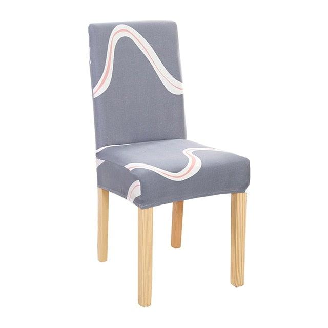New Chair Covers Spandex Stretch Chair Covers Dining Slipcover Decorative Chair Cover floral For Kitchen Wedding Banquet Hotel Stretch Armless Chair Slipcover for Dining Room Seat Cushion, Spandex Kitchen Parson Chair Protector Cover, Removable & Washable Stevvex