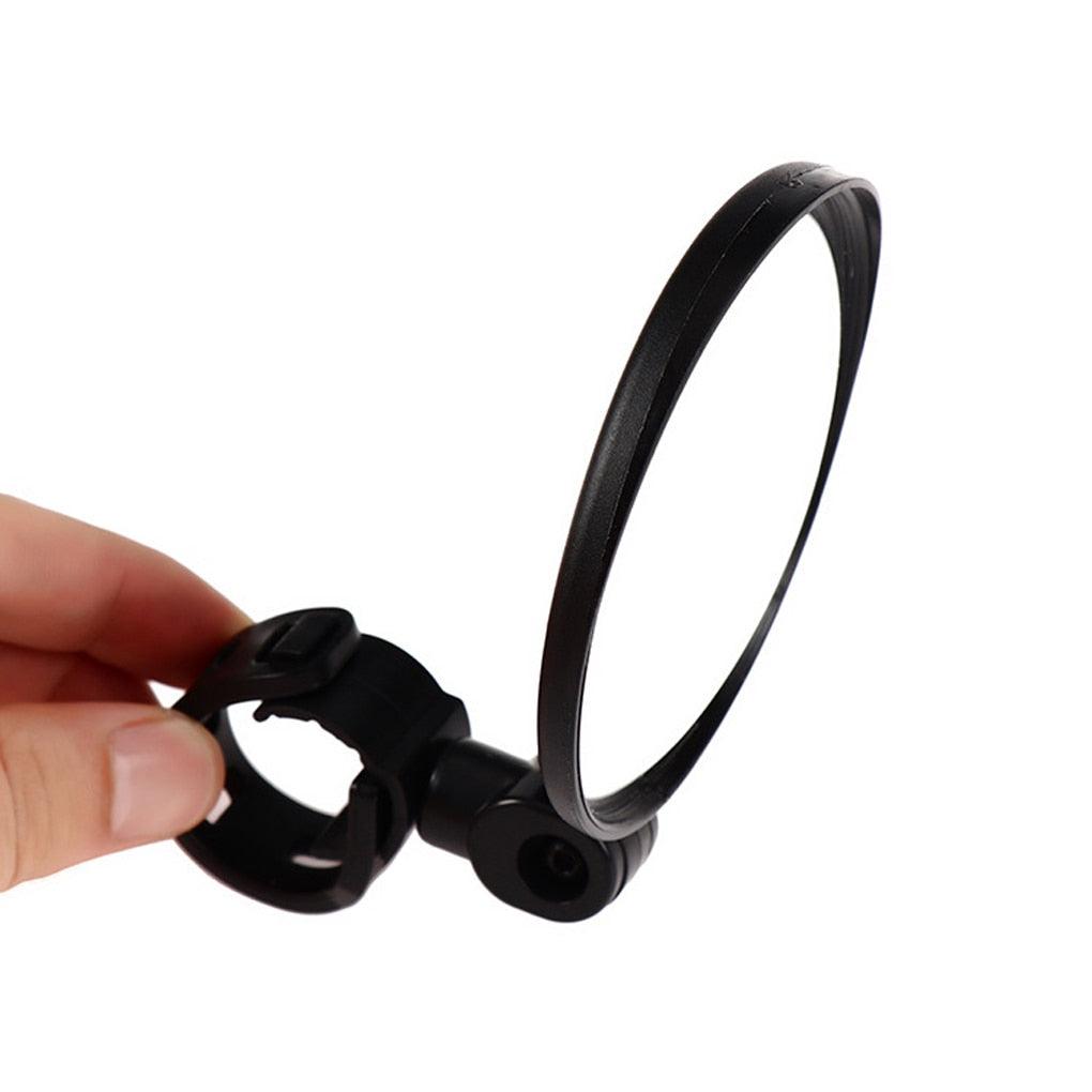 Universal Bicycle Mirror Bicycle Accessories Handlebar Rearview Mirror Rotate Wide-Angle Rearview Mirror Rotatable Round Adjustable Shockproof Convex Wide Angle Universal Back Rear View Mirrors Stevvex