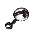 Universal Bicycle Mirror Bicycle Accessories Handlebar Rearview Mirror Rotate Wide-Angle Rearview Mirror Rotatable Round Adjustable Shockproof Convex Wide Angle Universal Back Rear View Mirrors Stevvex