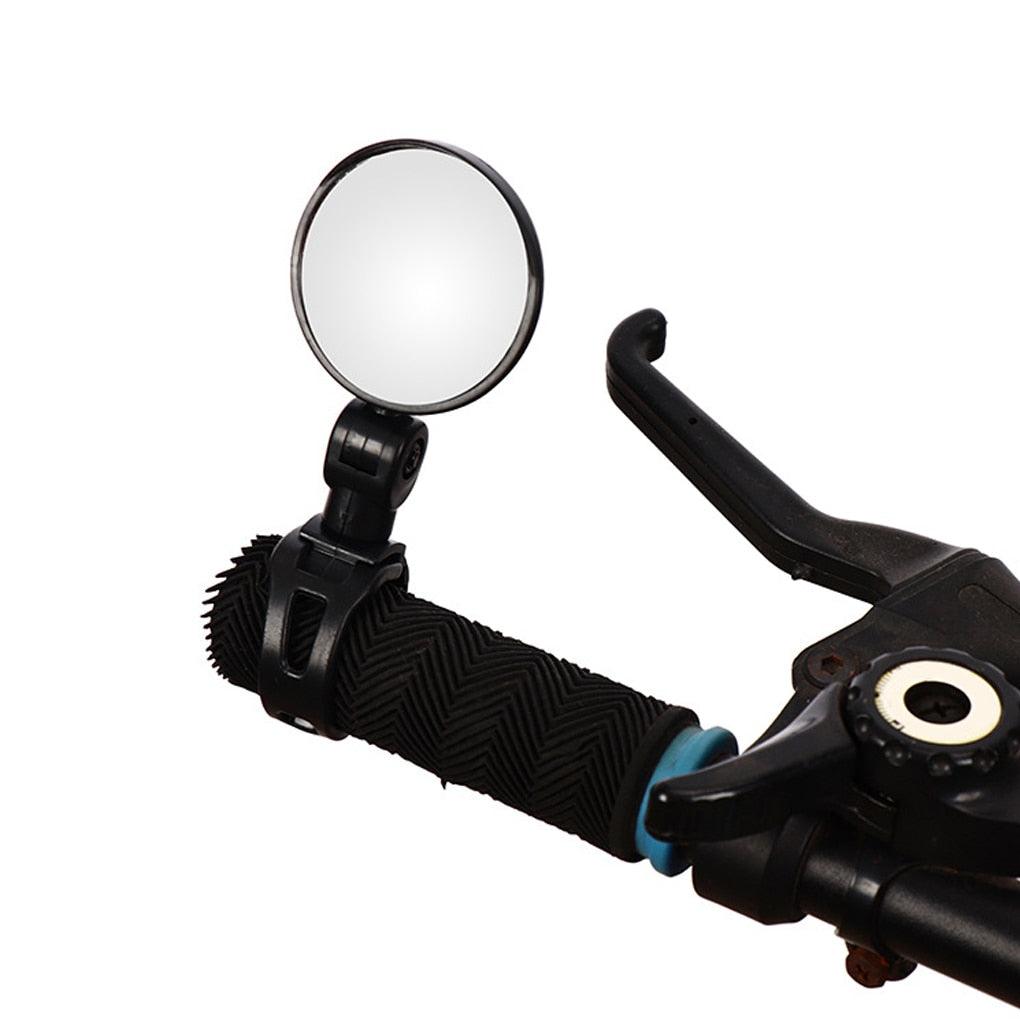 Universal Bicycle Mirror Bicycle Accessories Handlebar Rearview Mirror Rotate Wide-Angle Rearview Mirror Rotatable Round Adjustable Shockproof Convex Wide Angle Universal Back Rear View Mirrors Stevvex