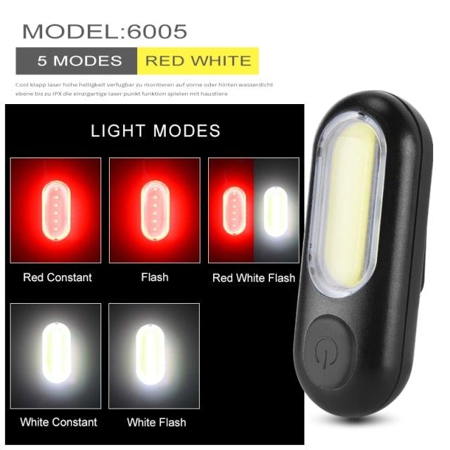 Bike Flashlight For Bicycle Anti-glare Smart Bike Light USB Rechargeable Front Rear Lamp Cycling Headlight Bike Light Set USB Rechargeable Bicycle Front Headlight Taillight 4 Light Modes Led Headlight Stevvex