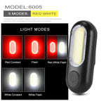 Bike Flashlight For Bicycle Anti-glare Smart Bike Light USB Rechargeable Front Rear Lamp Cycling Headlight Bike Light Set USB Rechargeable Bicycle Front Headlight Taillight 4 Light Modes Led Headlight Stevvex