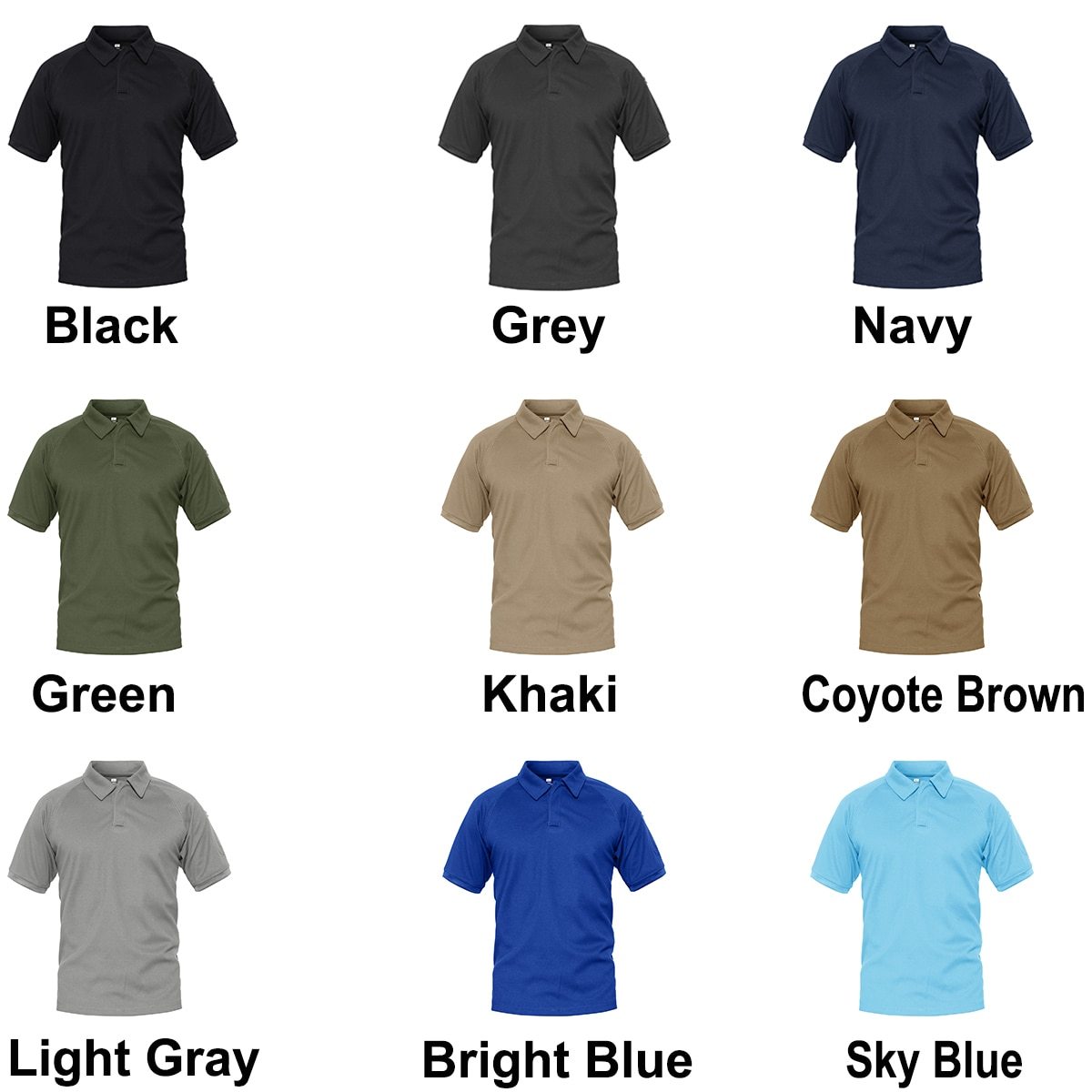 Military T-shirts Men Activewear Tactical T-Shirt Quick Dry - SJB-DIAMOND ELITES