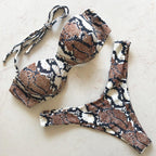 Bikini Push Up Swimsuit Female Swimwear Women's Bathing Suits Push Up Underwire Bikini Set Padded Two Piece Swimsuits Women Two-pieces Durable Bikini Set With Bra Cup Modern Bathing Suit Stevvex