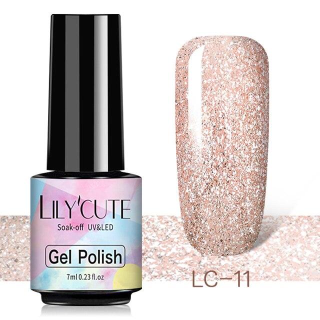 Luxury Metallic Womens Nail Polish Silver Rose Permanent UV Gel Nail Varnish Elegant Luxury Metal Effect More Collor For Girls Stevvex