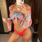 New Bikini Bikini Swimsuit For Women 3 Pieces Set Knot Front Off Shoulder Cover Up with Halter Bikini Sets Bathing Suit Women Swimwear Female Swimsuit Three-pieces Bikini set Halter Bather Bathing Suit Swim Beach Lady Stevvex