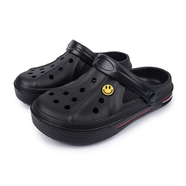 Gray Cute Summer Sandals Women Beach Sandals Non Slip Comfortable Lightweight Outdoor Sandals Woman Light Weight Quick Drying Slip-On Garden Clog Shoes Rubber Slipper Stevvex