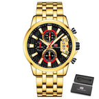 Sport Multifunctional Luxury Mens Watch Quartz Waterproof Colorful Analog Wristwatch Elegant Stainless Steel Design Stevvex