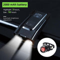 4000mAh Bicycle Front Light Set USB Rechargeable Smart Headlight With Horn 800 Lumen LED Bicycle Light Set USB Rechargeable Super Bright  Bike Headlight Stevvex