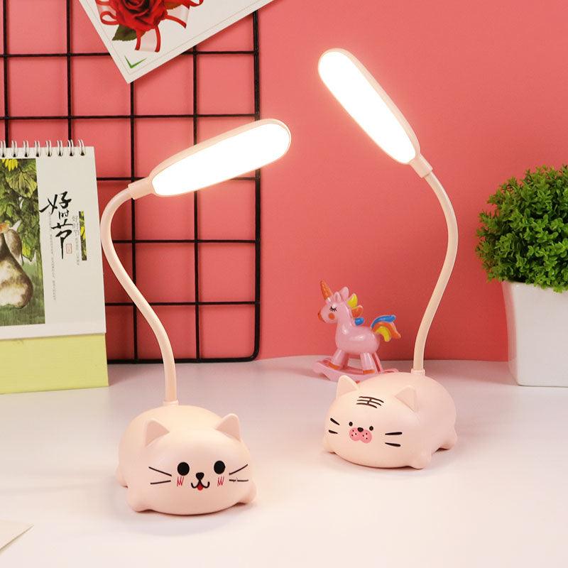 Children Desk Lamp LED Bedside Table Lamp Flexo Balance Light Gooseneck Drawing Iluminaria For Study Badroom Decor Cute Bear Cute Study Lamps for Bedroom Décor Stevvex