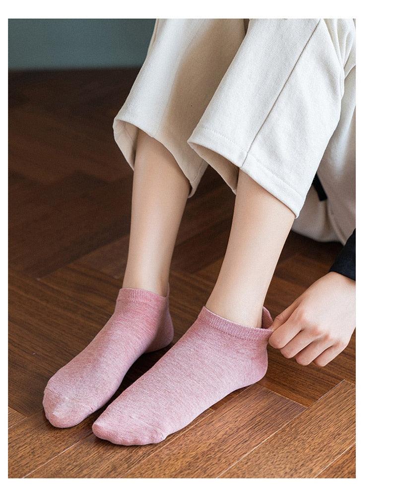 Cartoon Anime Embroidered Boat Socks Ins Trend Moon Cute Sweet Cat Socks Slippers Happy Funny Cotton Girl Socks Cute Short Boat Socks For Men And Women Stevvex