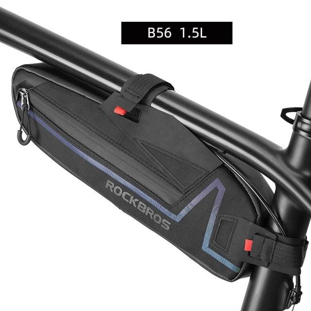 Cycling Bicycle Bags Top Tube Front Frame Bag Waterproof Road  Dirt-resistant Bike Accessories Bags  Bike Frame Bag Waterproof Bike Elegant Design Bag Bicycle Under Top Tube Bag Corner Pouch Storage Bag For Cycling Accessories Stevvex