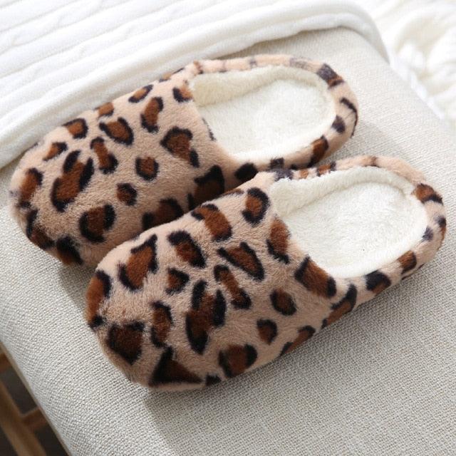Women Indoor Slippers Warm Plush Home Slipper Autumn Winter Woman House Flat Floor Soft Slipper Silent Slides Plush Fleece Insole Fluffy Slippers For Indoor Home Bedroom Stevvex