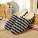 Women Indoor Slippers Warm Plush Home Slipper Autumn Winter Woman House Flat Floor Soft Slipper Silent Slides Plush Fleece Insole Fluffy Slippers For Indoor Home Bedroom Stevvex