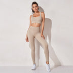 Elevate Active: Seamless High-Waist Bra & Leggings