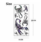 Realistic 3D Animals Tattoo Temporary Waterproof Sticker For Party Kids Men Women Stevvex
