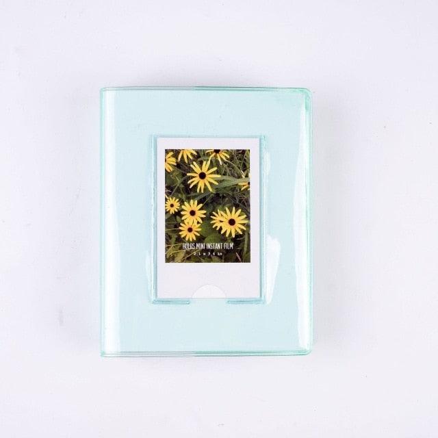 Cute Mini Holds 64 Photos Album Jelly Color Photo Album for Name Card 7s 8 25 50s Mini Photo Album Ring Binder Cover Refillable Notebook Photo Album Stevvex