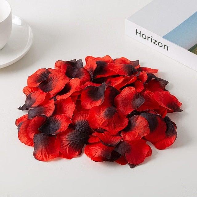 1000PCs Fake Separated Deodorized Rose Petals Party Decorations Artificial Flowers Romantic Wedding Marriage Accessories For Valentine Gifts Stevvex