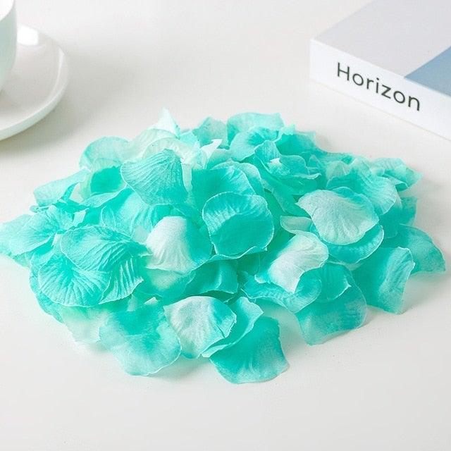 1000PCs Fake Separated Deodorized Rose Petals Party Decorations Artificial Flowers Romantic Wedding Marriage Accessories For Valentine Gifts Stevvex