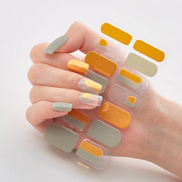Full Cover Nail Stickers Designer Nail Decals Fashion Five Sorts of Nail Stickers  Nail Sticker set Nail Decoration Nail Strips 3D Nail Art Stickers Decal Slider Template Diy Nail Tool Decorations Nail Art Design Self Adhesive Luxury Designer Nail Sticker Stevvex