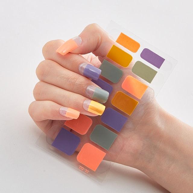 Full Cover Nail Stickers Designer Nail Decals Fashion Five Sorts of Nail Stickers  Nail Sticker set Nail Decoration Nail Strips 3D Nail Art Stickers Decal Slider Template Diy Nail Tool Decorations Nail Art Design Self Adhesive Luxury Designer Nail Sticker Stevvex