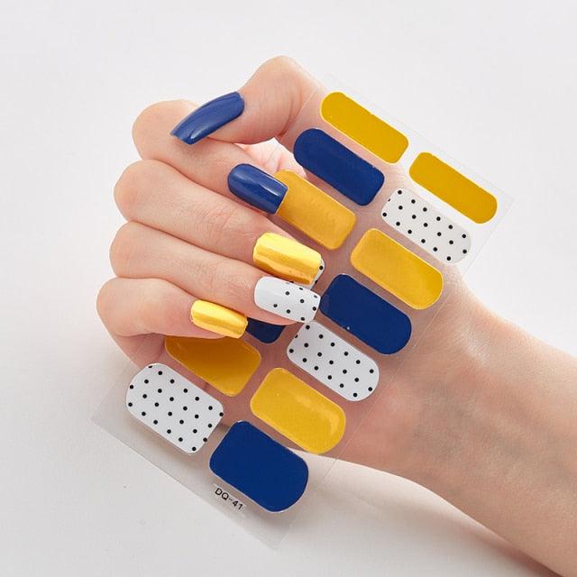 Full Cover Nail Stickers Designer Nail Decals Fashion Five Sorts of Nail Stickers  Nail Sticker set Nail Decoration Nail Strips 3D Nail Art Stickers Decal Slider Template Diy Nail Tool Decorations Nail Art Design Self Adhesive Luxury Designer Nail Sticker Stevvex