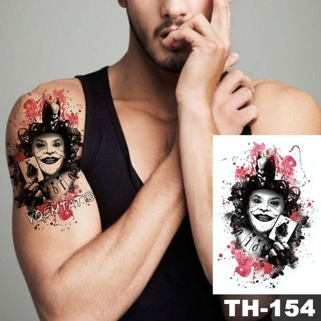 Gladiator Temporary Tattoo Sticker Flower Waterproof Big Modern Womens Mens Body Tattoo Luxury Design Stevvex