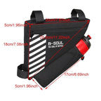 Waterproof Bicycle Bag Bike Triangle Bag For Bicycle Front Frame Bag Bike Bag Cycling Top Tube Bag Bicycle Bottle Bag Bike Storage Frame Bag Bicycle Front Tube Triangle Water Resistant Cycling Pack Strap On Pouch Bike Accessories Tool Accessible