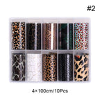 Snake Leopard Nail Foils Marble Nail Art Transfer Sticker Slider Nail Art Decal Manicuring Design Tip Decoration Decal Self-Adhesive 3D Wave Design Decoration for Women Girls Adhesive Striping Tape Nail Art Stickers Metallic Curve Strip Line Nail Decal Stevvex