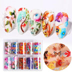 Snake Leopard Nail Foils Marble Nail Art Transfer Sticker Slider Nail Art Decal Manicuring Design Tip Decoration Decal Self-Adhesive 3D Wave Design Decoration for Women Girls Adhesive Striping Tape Nail Art Stickers Metallic Curve Strip Line Nail Decal Stevvex