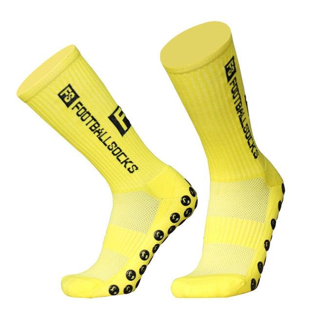 Unisex Cycling Socks Football Socks Round Silicone Suction Cup Grip Anti Slip Soccer Socks Sports Baseball Rugby Socks For Men And Women Stevvex
