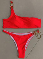 Luxury Purple Halter Crystal Diamond Bikini Female Swimsuit Women Swimwear Rhinestone Bikini Set Bathing Suit Women's Swimwear Rhinestone Halter Low Waist Tie Side Bikini Set 2 Pieces Crystal Diamond Swimsuit Stevvex