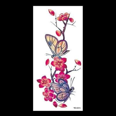 1 Pcs Elegant Temporary Tattoos Stickers Rose Flowers Arm Shoulder Tattoo Waterproof Big Luxury Flower For Womens Stevvex