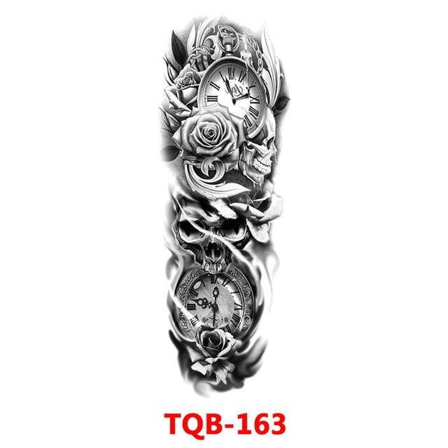 Full Arm Large Size Sleeve Temporary Sticker Dragon Tattoo Waterproof Body Art Realistic 3D Design For Mens Stevvex