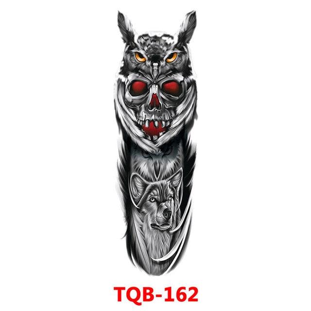 Full Arm Large Size Sleeve Temporary Sticker Dragon Tattoo Waterproof Body Art Realistic 3D Design For Mens Stevvex