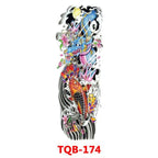 Full Arm Large Size Sleeve Temporary Sticker Dragon Tattoo Waterproof Body Art Realistic 3D Design For Mens Stevvex