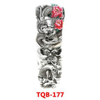 Full Arm Large Size Sleeve Temporary Sticker Dragon Tattoo Waterproof Body Art Realistic 3D Design For Mens Stevvex