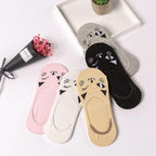 5 Pairs/Lot Cute Harajuku Animal Women Socks Set Funny Spring Cat Dog Rabbit Panda Low Cut Short Sock Happy Stevvex