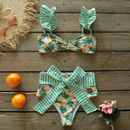 Two-Pieces Women  Push-Up Padded Bra Ruffles Bandage Bikini Set Swimsuit  Women's Bathing Suits Ruffles Flounce Bikini Sets Low Rise Two Piece Swimsuit Swimwear Bathing Suit Beachwear Stevvex