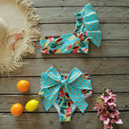 Two-Pieces Women  Push-Up Padded Bra Ruffles Bandage Bikini Set Swimsuit  Women's Bathing Suits Ruffles Flounce Bikini Sets Low Rise Two Piece Swimsuit Swimwear Bathing Suit Beachwear Stevvex