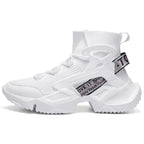 Mens High Top Fashion Socks Sneakers Men Trend Comfortable Casual Shoes Outdoor Non-slip Breathable Men's Height Increasing Casual Outdoor High Quality Mesh Walking Jogging Sneakers