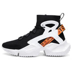 Mens High Top Fashion Socks Sneakers Men Trend Comfortable Casual Shoes Outdoor Non-slip Breathable Men's Height Increasing Casual Outdoor High Quality Mesh Walking Jogging Sneakers
