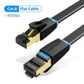 Cat8 Ethernet Cable SSTP 40Gbps 2000MHz RJ45 Network Lan Patch Cord Internet Network LAN Wire Cables with Gold Plated RJ45 Connector For Router Modem Laptop Gaming Stevvex