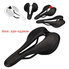 Road Bike Saddles PU Ultralight Breathable Comfortable Seat Cushion Bike Racing Saddle Superflow Road Bike Saddle High Performance And Comfortable Lightweight Sport Road Bike Seat Stevvex
