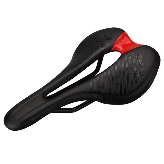 Road Bike Saddles PU Ultralight Breathable Comfortable Seat Cushion Bike Racing Saddle Superflow Road Bike Saddle High Performance And Comfortable Lightweight Sport Road Bike Seat Stevvex