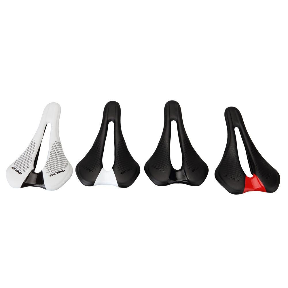 Road Bike Saddles PU Ultralight Breathable Comfortable Seat Cushion Bike Racing Saddle Superflow Road Bike Saddle High Performance And Comfortable Lightweight Sport Road Bike Seat Stevvex