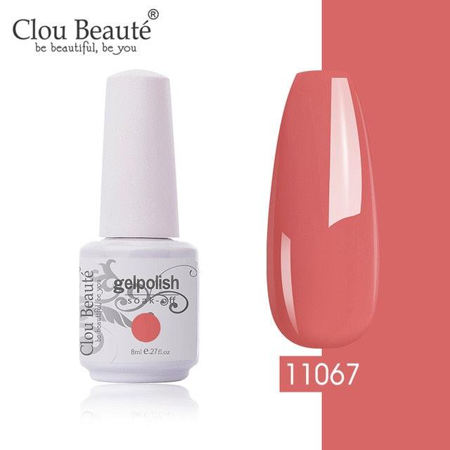 New 2022 Women Gel Nail Polish Pure Pink UV Gel Nail Polish Art Manicure Luxury Colorful Design For Ladies and Womens Stevvex