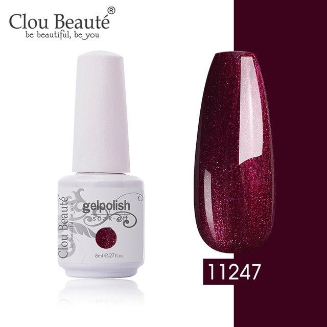 New 2022 Women Gel Nail Polish Pure Pink UV Gel Nail Polish Art Manicure Luxury Colorful Design For Ladies and Womens Stevvex