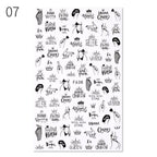Alphabet Love Shaped  Pattern 3D Nail Stickers Slider Valentine Day Decals Foil For Love Nail Art Decoration Pop Art Nail Stickers Sexy Girl Designs Comics Water Transfer Decals Manicure Lips Nail Art Decorations Slider Nail Art Stickers Stevvex